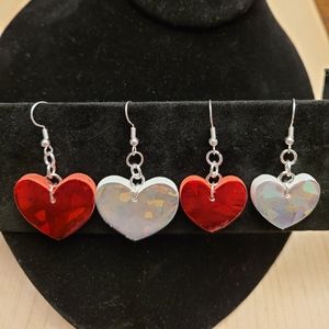 Foam Heart Earrings